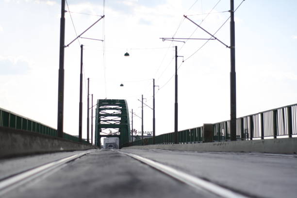 an old metal tram bridge built during World War 2 which