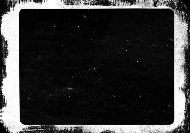 istock Grunge frame border. Handmade ink frame on watercolour paper. 1492694713