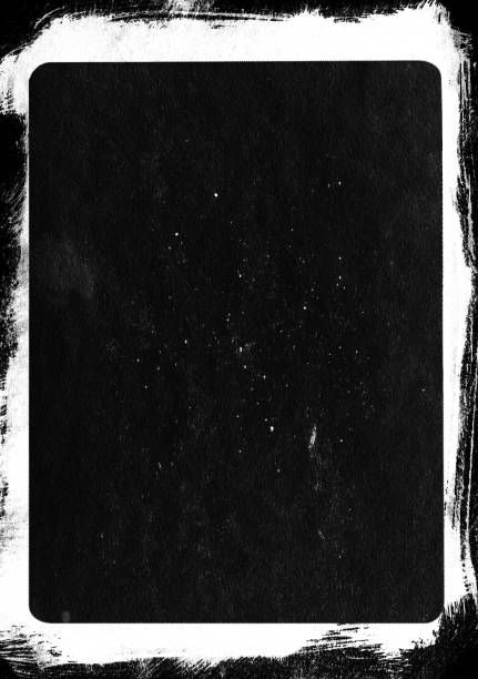 istock Grunge frame border. Handmade ink frame on watercolour paper. 1492694820