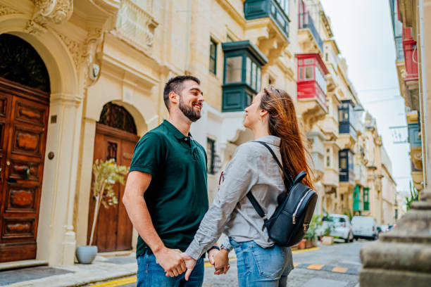 istock Couple in love in Valletta, Malta 1492700723