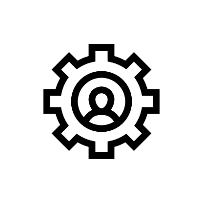 istock Teamwork Line icon, Design, Pixel perfect, Editable stroke. Logo, Sign, Symbol. Team, Gear, 1492702310