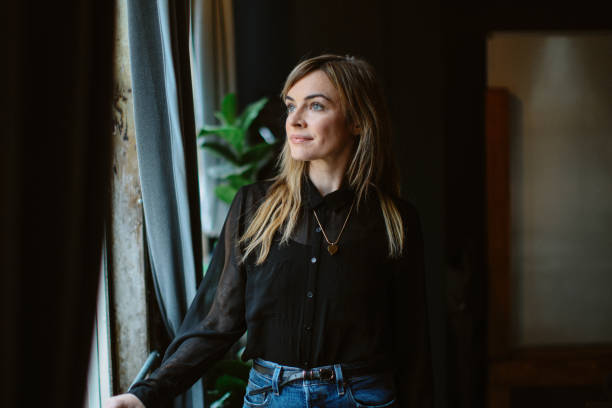 lifestyle portrait at home