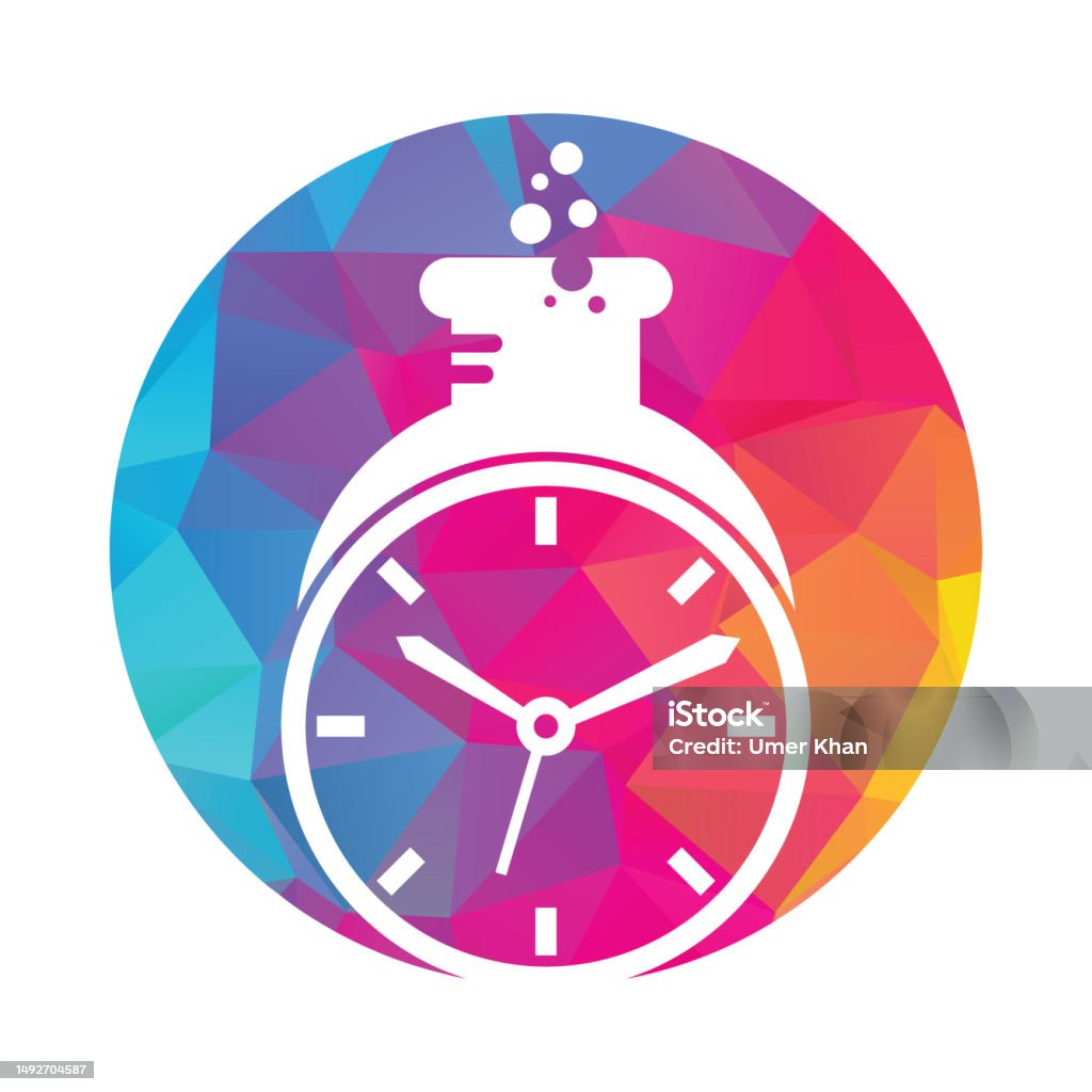 Lab Time. Sign Time Lab Logo Vector Design Stock Illustration - Download Image Now ...