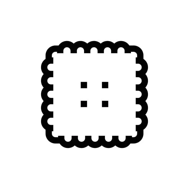 Vector illustration of Biscuits Line icon, Design, Pixel perfect, Editable stroke. Logo, Sign, Symbol.