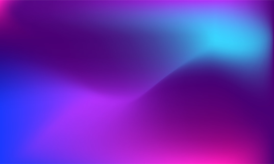 Fluid Blurred Vector Gradient Background. Neon trendy backdrop for Poster design, Brochure, Banner, Landing Page and Night Club and Music Festival