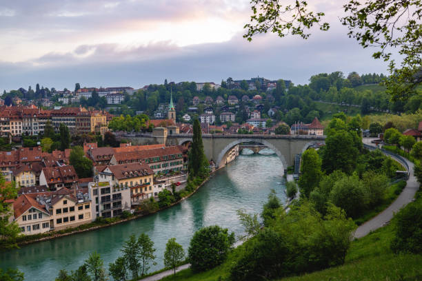 istock Landscape Shot Of Bern With It's Beautiful Architecture 1492716765