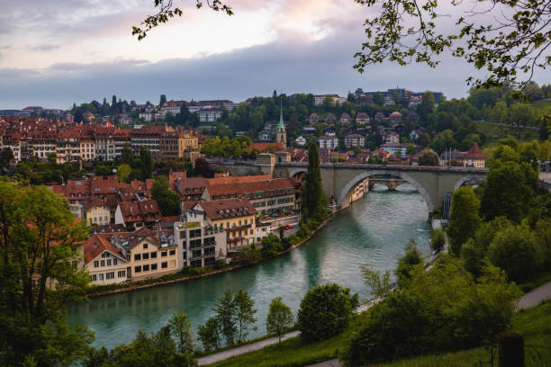 istock Landscape Shot Of Bern With It's Beautiful Architecture 1492716772