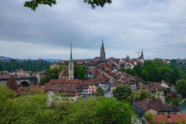 istock Landscape Shot Of Bern With It's Beautiful Architecture 1492716775