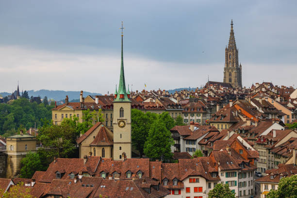istock Landscape Shot Of Bern With It's Beautiful Architecture 1492716780