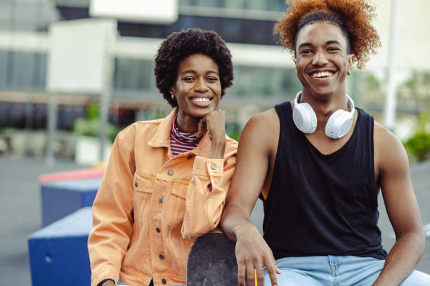 istock Cheerful friends in the city 1492718484