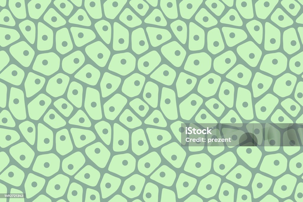 Abstract Cell Pattern Abstract Light Green Seamless Pattern Plant Biological Cell Artwork ...