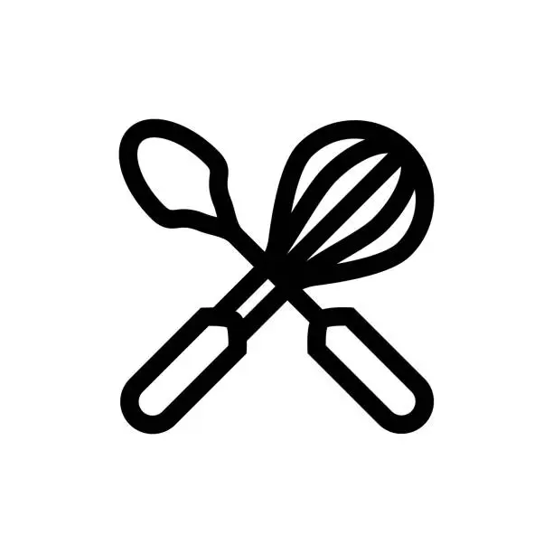 Vector illustration of Cooking Utensils Line icon, Design, Pixel perfect, Editable stroke. Logo, Sign, Symbol.