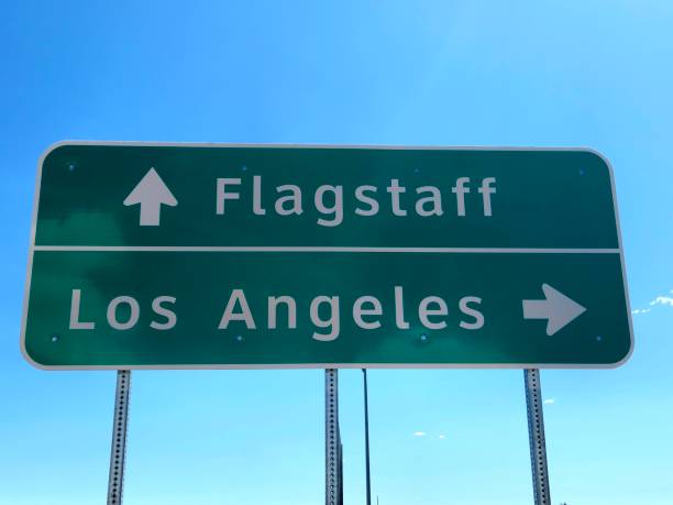 istock Interstate on ramp sign Flagstaff/Los Angeles 1492726748