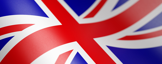 United Kingdom national flag.  British Union Jack flag .