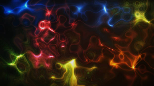 istock Fractal colorful swirl plasma background 1492737340