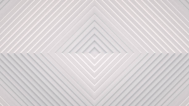 istock Wave from concentric polygons, rings on the surface. Bright, milky radio wave abstract background 1492737369