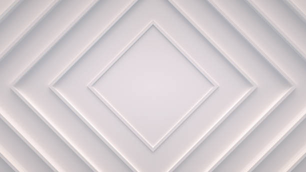 istock Wave from concentric squares on the surface. Bright, milky radio wave abstract background. 1492737468