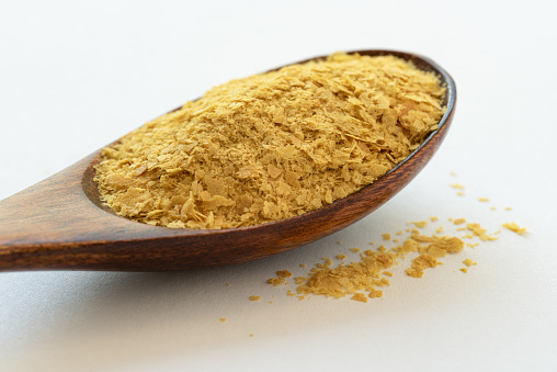 Nutritional Yeast on a Spoon