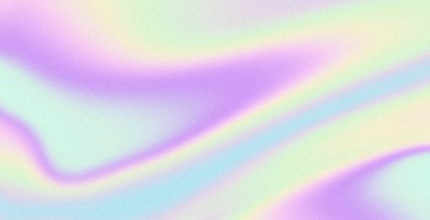 istock Purple yellow blue iridescent liquid holographic grainy background noise texture effect 1492756008