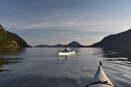 Kayaking in Howe Sound, BC, Canada.
Launched at Porteau Cove, 1h drive from Vancouver