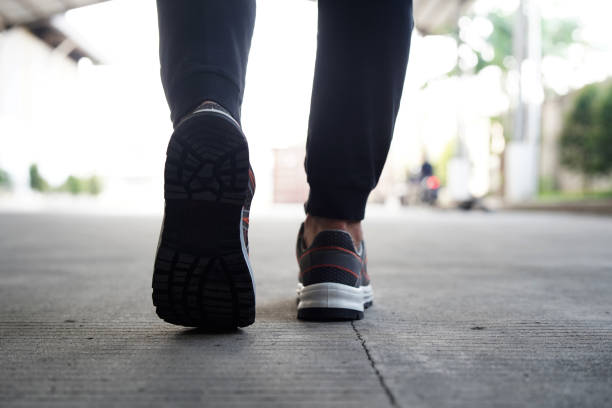 istock Photo of a man doing his morning run 1492773146