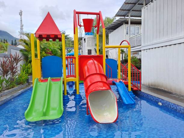 istock Children's play area in the swimming pool 1492774368