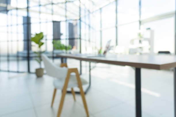 istock Business office without people with blurred bokeh background 1492782404