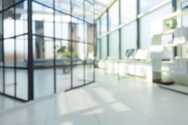 istock Business office without people with blurred bokeh background 1492782411