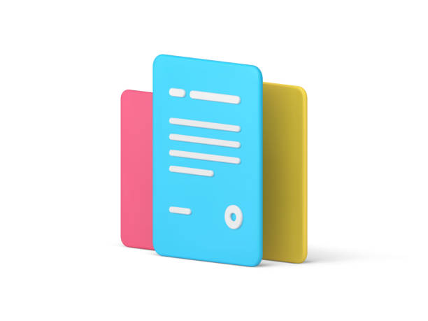 istock Stack of paper document legal sheets with seal and text deal form 3d icon realistic vector 1492783770