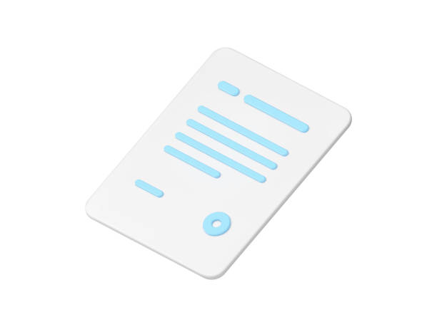istock Agreement contract paperwork business commercial deal blank with seal text 3d icon realistic vector 1492783782