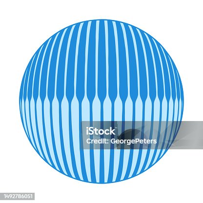 istock 3D Ball with stripes 1492786051