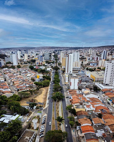An aerial view of Vitoria da Conquista Bahia, Brazil