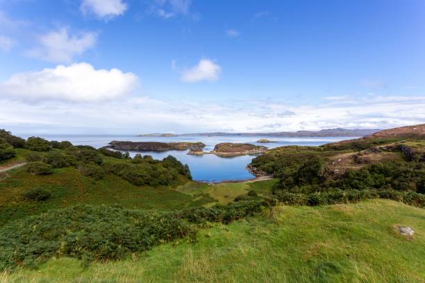 istock Scenic coastal landscape surrounded by greenery in Drumbeg, Scotland 1492800344