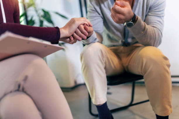 istock During a therapy session, an unrecognizable woman comforts her young friend 1492802081