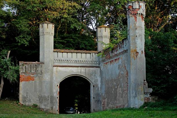 istock the main gate of the ruined castle 1492803428
