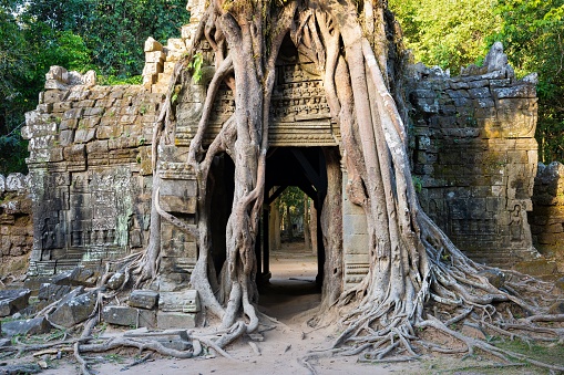 The entrance to the Ta Som temple of Angkor Wat, Cambodia