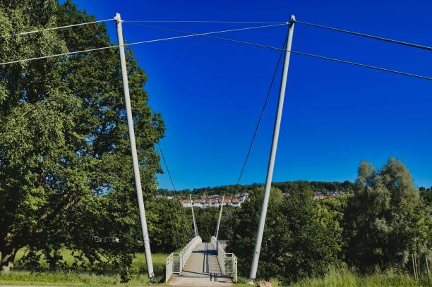 istock Bridge over Enz River in Enzauen park, Pforzheim, Germany 1492810622