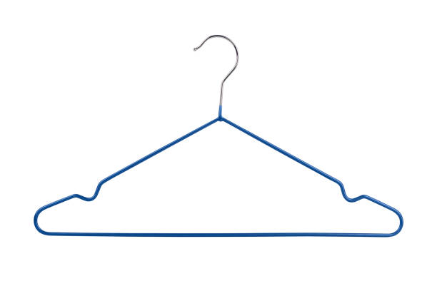 istock metal clothes hanger, empty clothes hanger isolated from background 1492813723