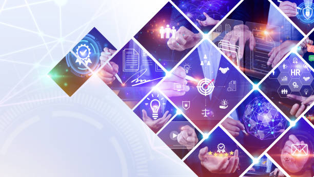 istock Global business structure of networking, Analysis and data exchange customer connection, HR recruitment and global outsourcing, Customer service, Teamwork, Technology and data connection worldwide. 1492813947