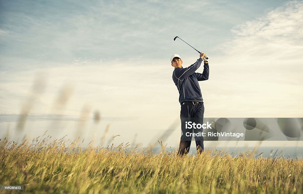Inglés verde - Foto de stock de Swing de golf libre de derechos