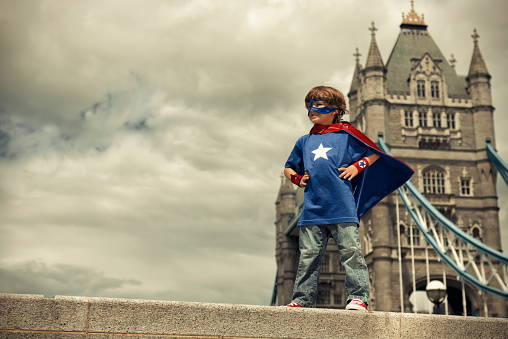 A young British boy is ready to defend his beloved London from evil.