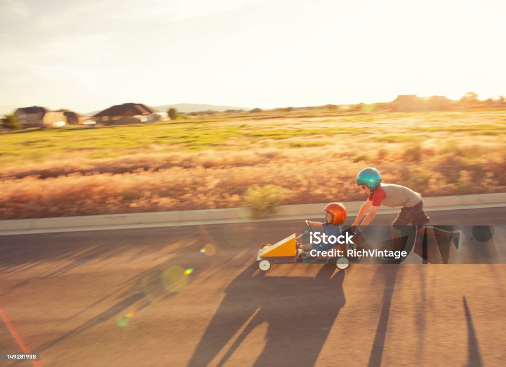 Racing per bambini - Foto stock royalty-free di Bambino
