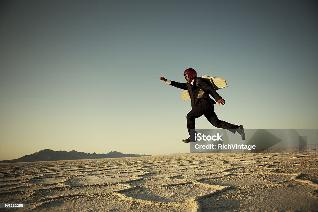 Taking Flight An African American businessman is finding innovative ways to take his business to the next level. What are you doing to better your business? Next Level Stock Photo