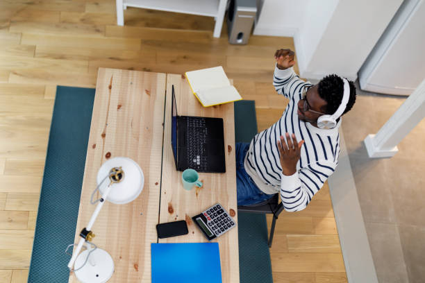 istock A happy young African man is having an online conversation with some close persons. 1492824186
