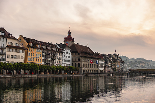 Historic City Of Lucerne And River Reuss