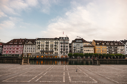 Historic City Of Lucerne In Switzerland