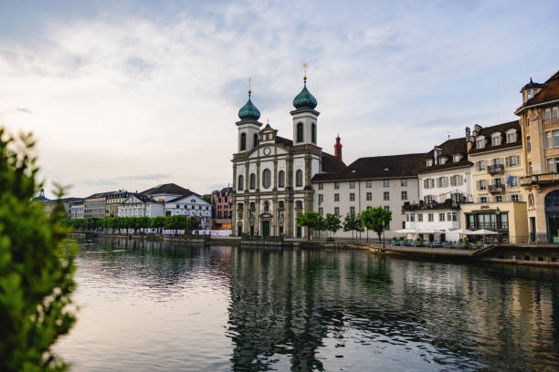 istock Jesuit Church In Lucerne At Sunrise 1492824959