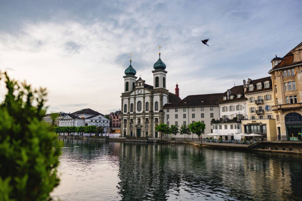 istock Jesuit Church In Lucerne At Sunrise 1492824969