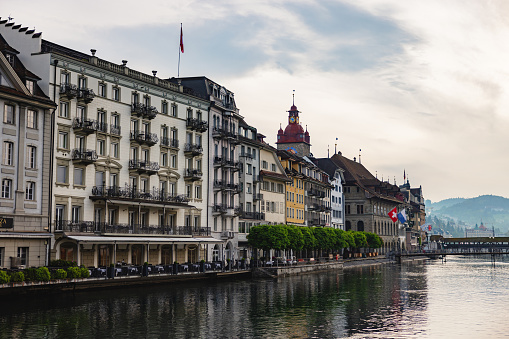 Historic City Of Lucerne And River Reuss