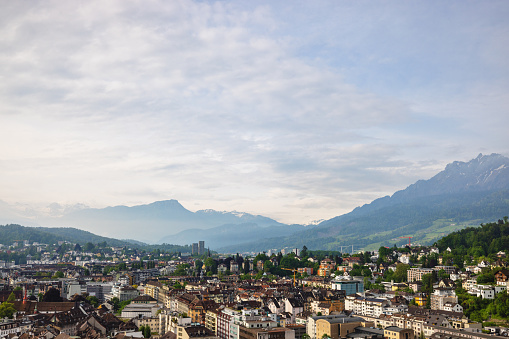 looking down on the city of Innsbruck in the Tyrol region of Austria